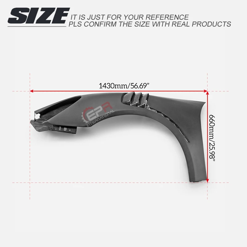 لـ Porsche 981 Cayman RS Type Front Vented Fender [981 Cayman RS Fender، Porsche RS Type Fender]