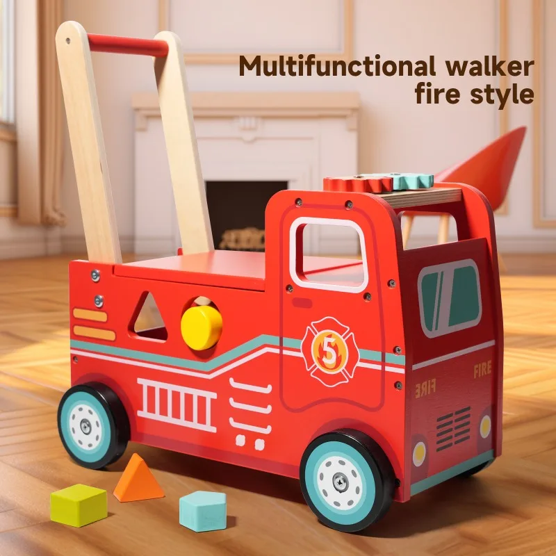 

Baby Walker Toddler Shopping Cart Learning Walking Toy With Anti Tip Wheels Kids Play Store Pretend Game Walk Assistant