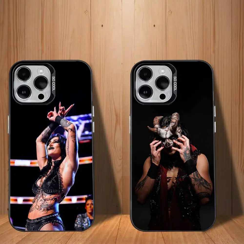 

Rhea R-Ripley W-WWE Phone Case For iPhone 17,16,15,14,13,12,11,Mini,Pro,SE,MAX White Matte Shockproof Cover