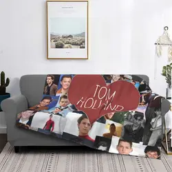 Tom Holland Boy Knitted Blankets Fleece cute popular cool for children kids Warm Throw Blankets for Bed Bed Rug