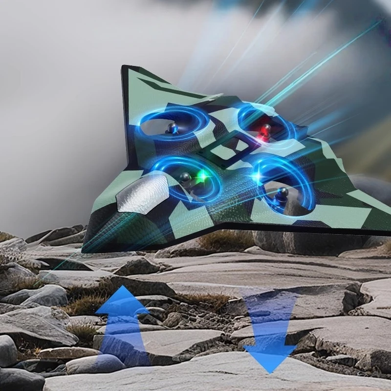 新しいリモコンドローン子供のおもちゃ 2.4 グラムスタントグライダーカラフルなライトフォーム飛行機クールなクリスマスギフト誕生日ギフト