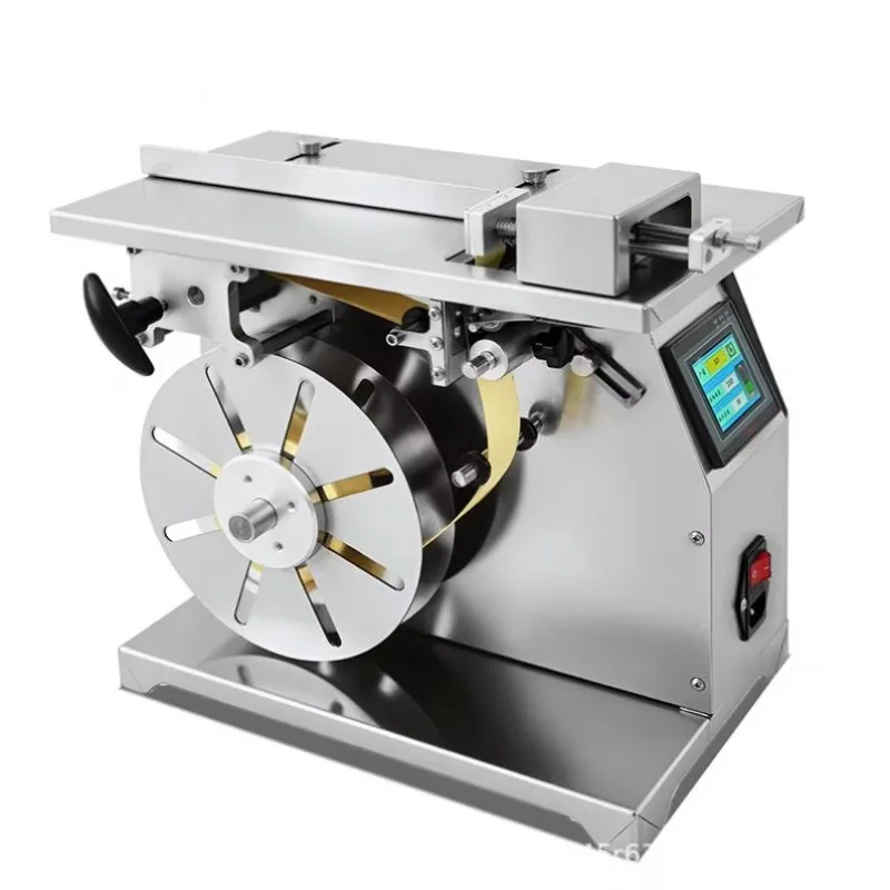 Electric Self-Adhesive Manual Tamping Sealing Sticker Carton Machine Semi-Automatic Right Angle Labeling Paper Case PLC