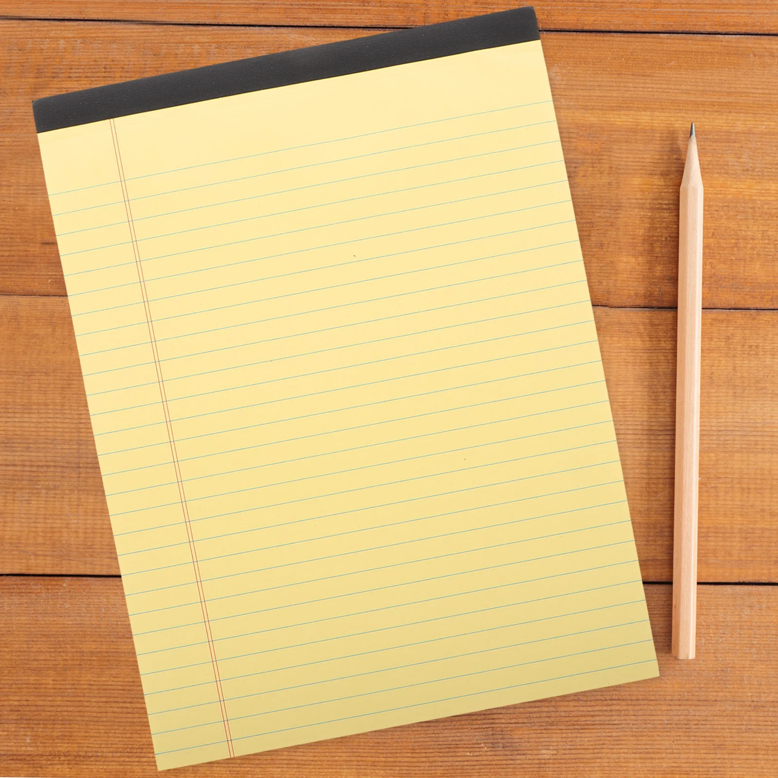 

6Pcs A4 Notepad Yellow Tearable Lined Pages Sections for Notes School Office Work Legal Pads Business Memo Writing Notebook