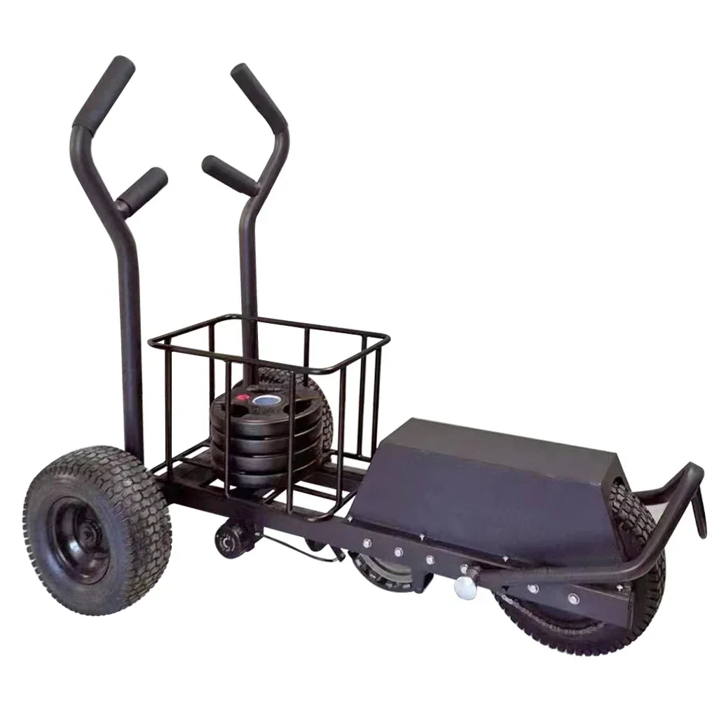 

Gym Equipment Fitness Pull And Push Power Training Weight Plate Resistance Sled Tank Car