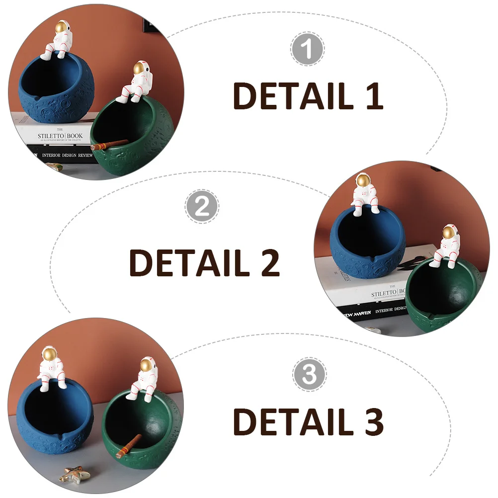 

Astronaut Keys Candy Bowl Desktop Space Educational Statue Household Kids Room Spaceman Ornament Spaceman Adornment Collection