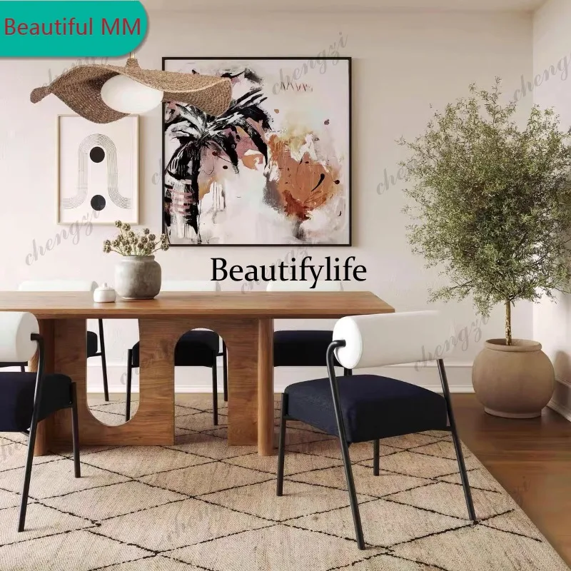 P182 P182 Mid-Century Modern Style Solid Wood Computer Desk Modern Designer Guesthouse Hotel Office Desk Study Commercial Furnit