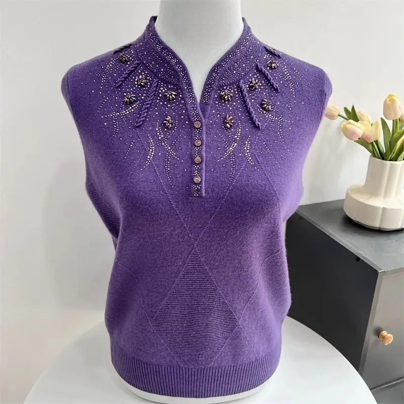 Stand Collar Knitwear Woolen Sweater For Women Spring Autumn Pullovers Tops Female Warm Thick Pulls Femmes Winter Jumper