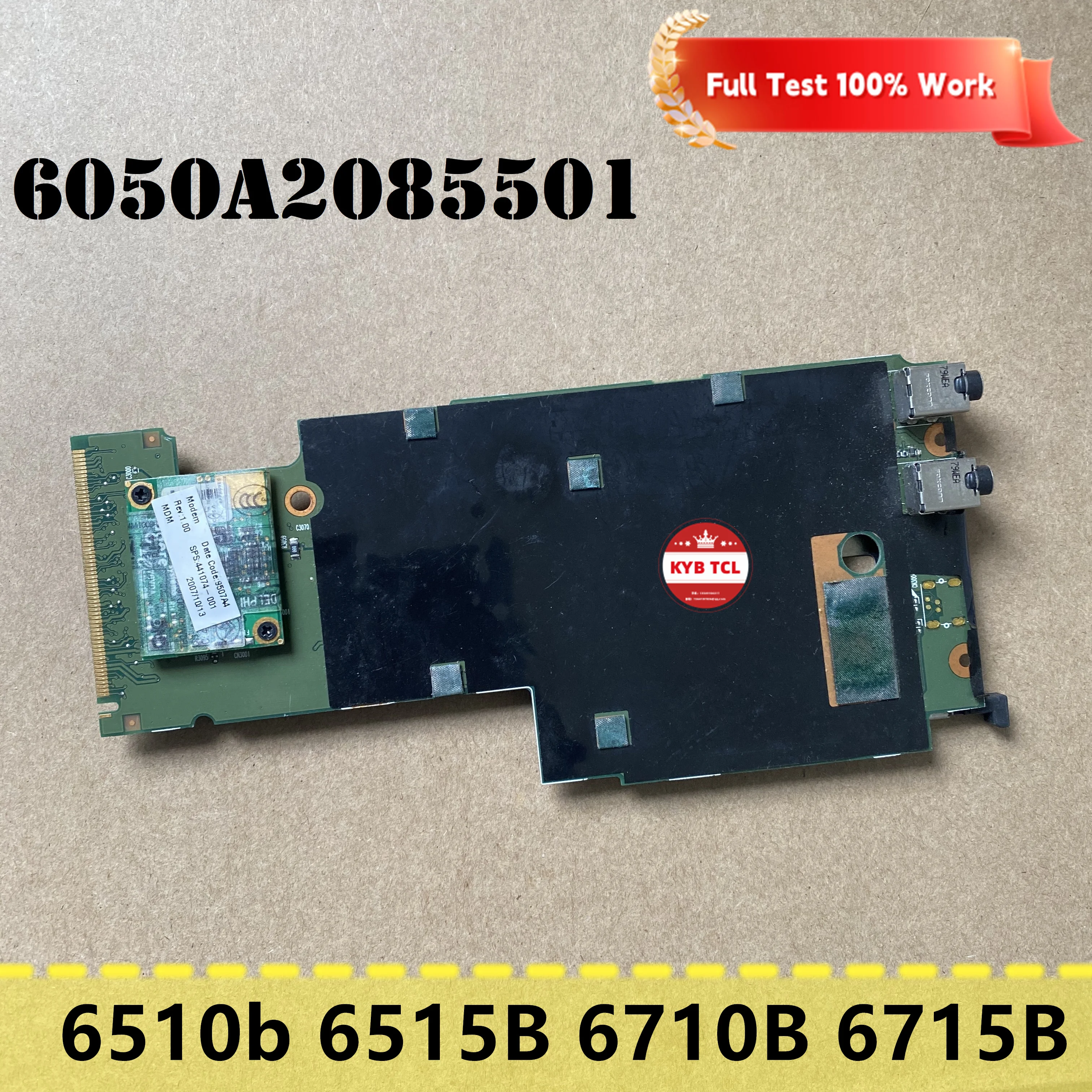 Laptop For HP HP Compaq 6510b 6515B 6710B 6715B 6050A2085501 Audio Sound Reader Board with Modem Notebook