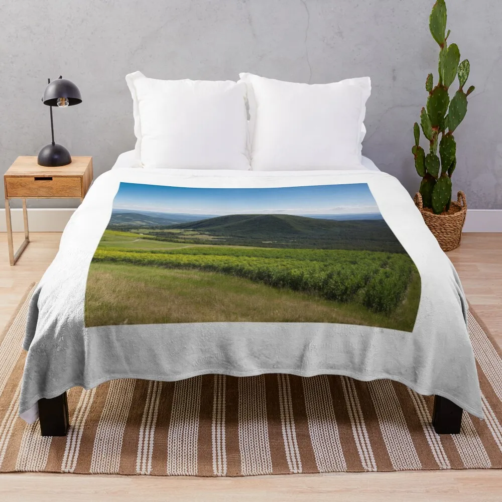 Explore Natural Green Landscapes on Your Travels Throw Blanket Decoratives Sofas Blankets