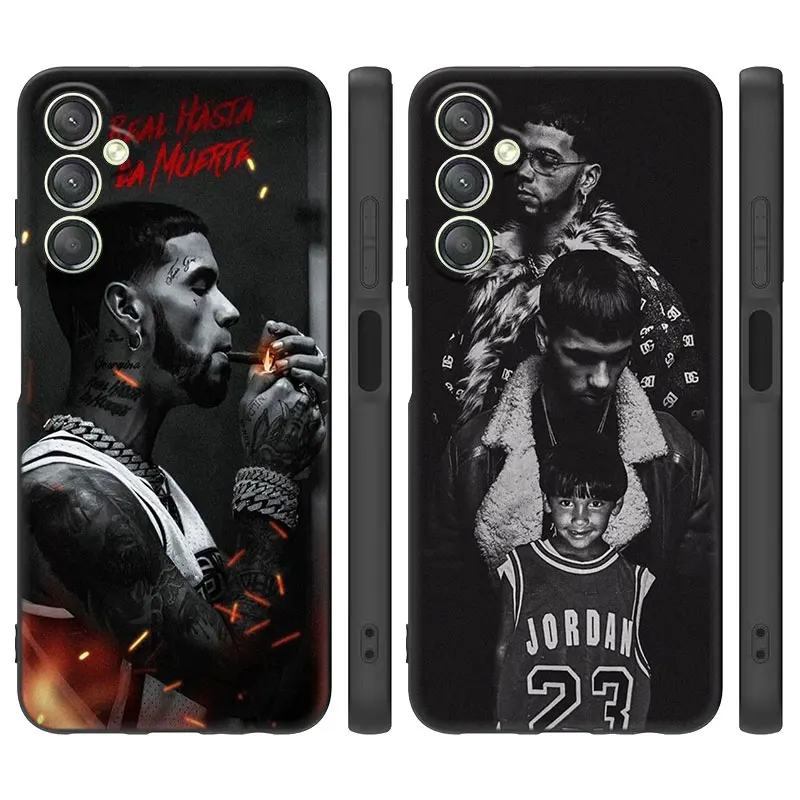 Rapper Anuel aa Ozuna Black Case For Samsung Galaxy A15 A14 A05 A34 A54 A52S A53 A33 A23 A24 A13 A12 A22 A32 A50 A51 A70 A71 A73