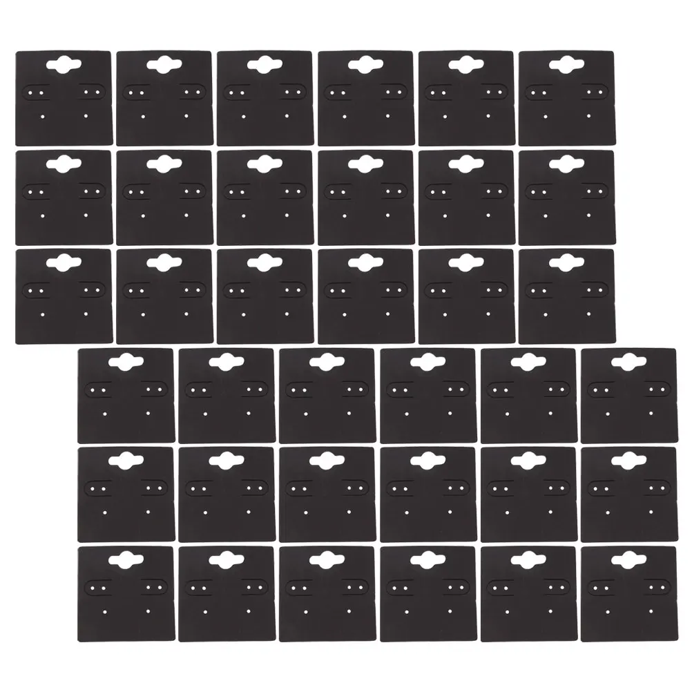 

100pcs 5x5cm Brown ZK150 Earring Paper Cards for Jewelry Packaging DIY Display Tags Small Business Storage Solutions