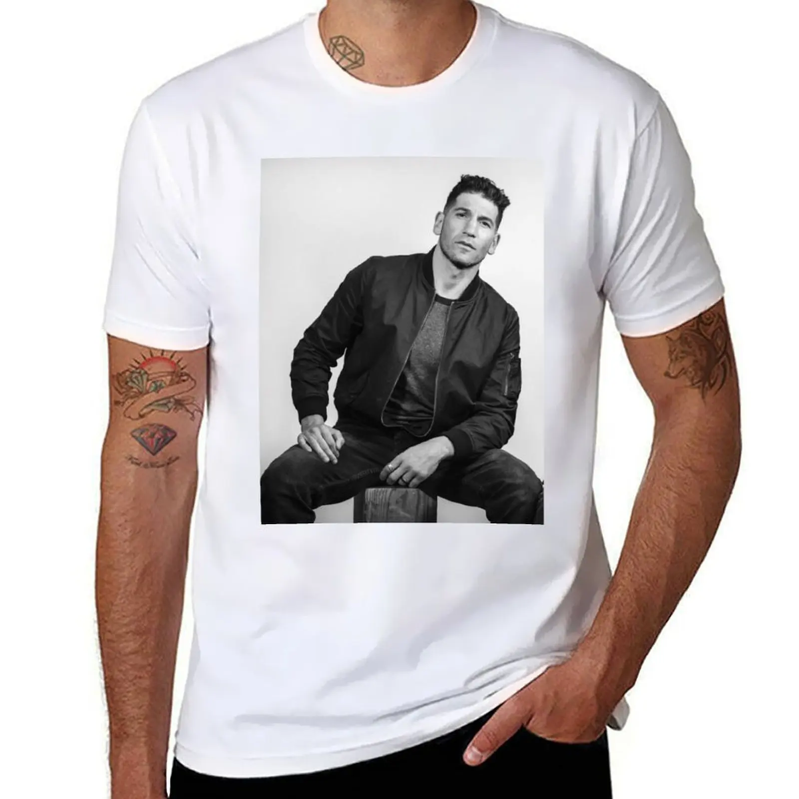 

personalised man vintage t shirt J.BERNTHAL funny man shirts T-Shirt shirts for graphic B&W t t