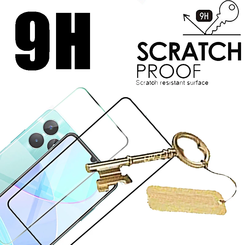 4-1 قطعة غطاء كامل الزجاج المقسى ل Realme C51 واقيات الشاشة C51 C31 C53 C33 C55 C35 c55 c67 زجاج واقي C 51 53 55 33 #6