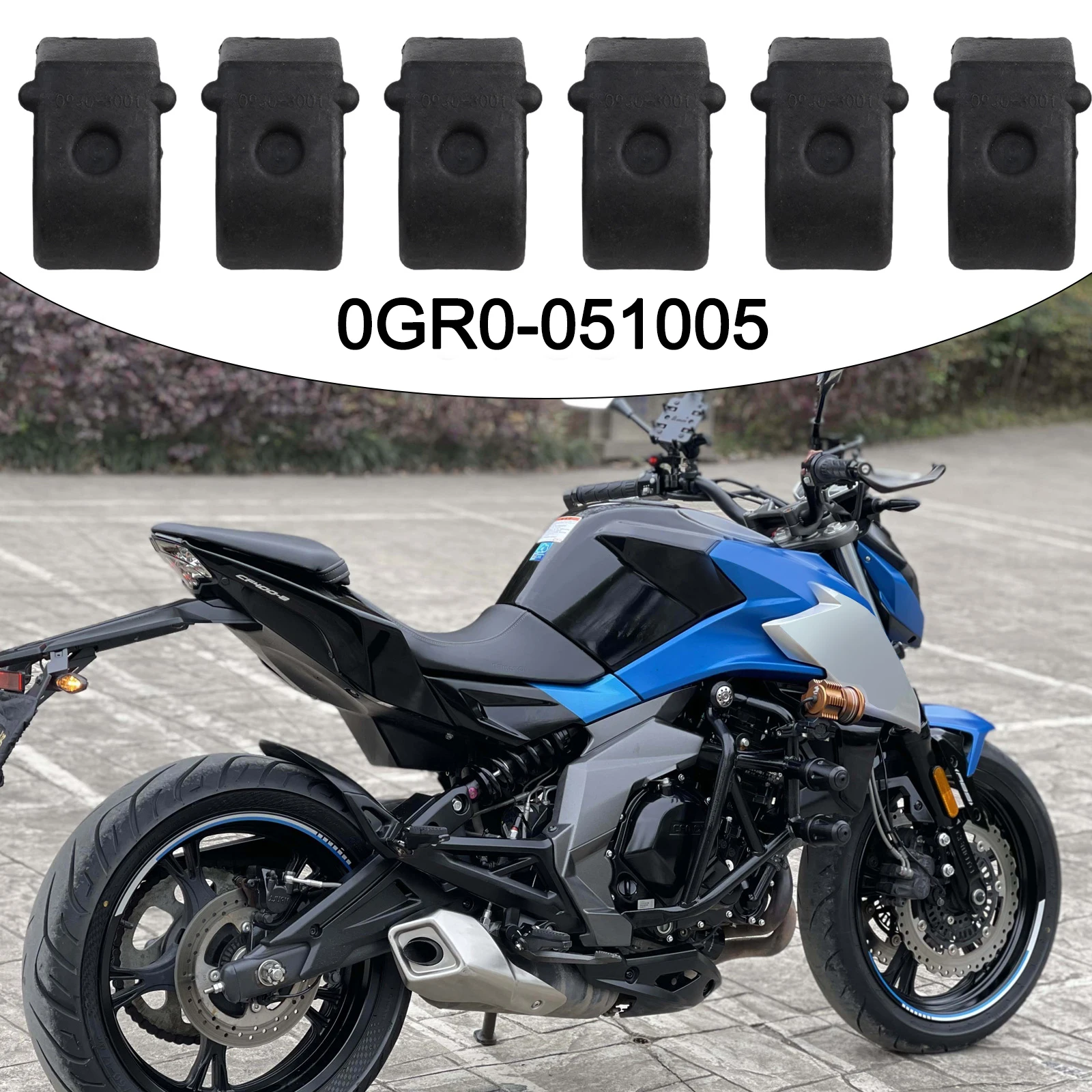 0GR0-051005 Nylon Bushing Black Easy Installation Plastic Plug-and-play For 400 450cc 550cc 850c For CFMOTO CF550