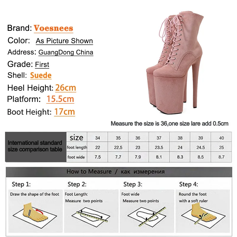 2023 Fashion Extreme Pole Dance 26CM Super High Heels Sexy Nightclub Ankle Boots Runway Show Model Shoes Women\'s Platform Shoes