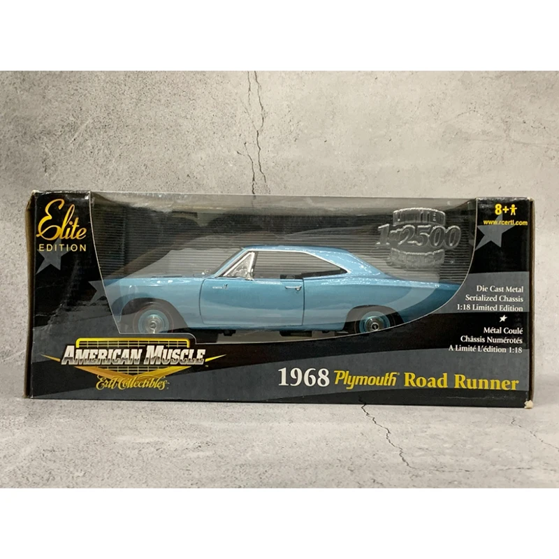 ERTL Diecast 1:18 Scale 1968 Plymouth Road Runner Alloy Car Model Finished Simulation Collection Decoration Gift Static Display view 6