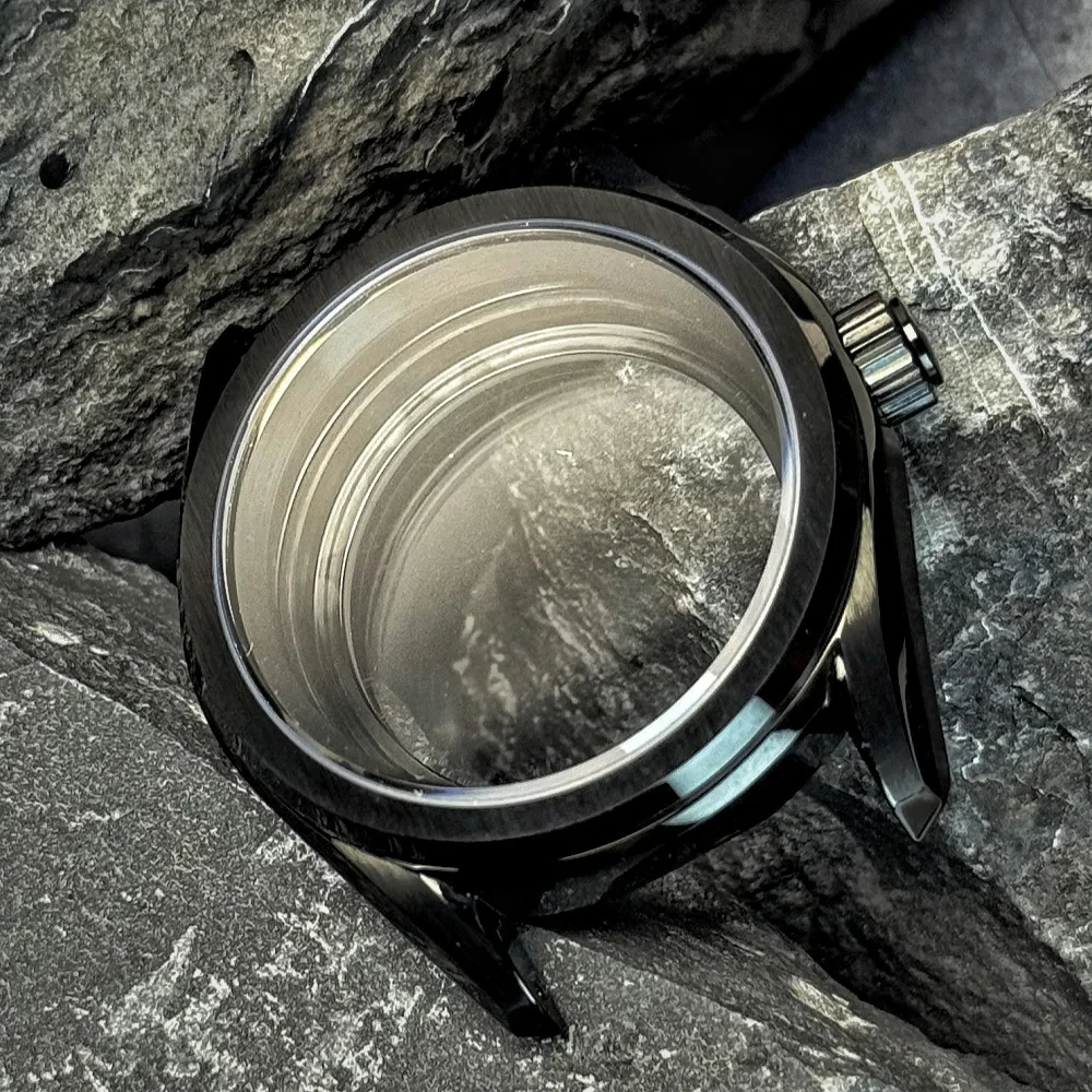 38 مللي متر PVD ل NH34 NH35 NH36 NH70 20bar ساعة الغوص حافة قطع مصقول ميلانو سوار جودة عالية الياقوت الكريستال #4