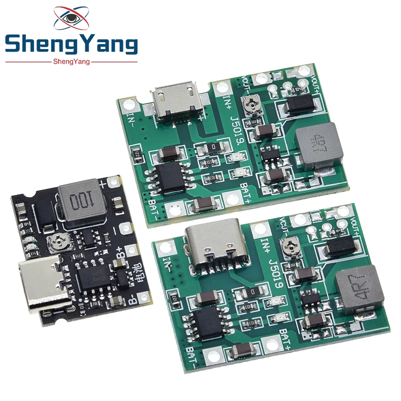 TZT NEW Lithium Li-ion 18650 3.7V 4.2V Battery Charger Board DC-DC Step Up Boost Module TP4056 DIY Kit Parts