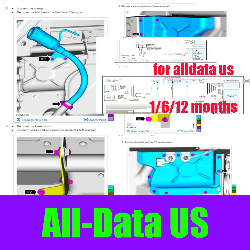Newest Online Account for Alldata US Full Version Wiring Diagrams Car Repair Software All Data US Workshop Repair Auto Data Tool