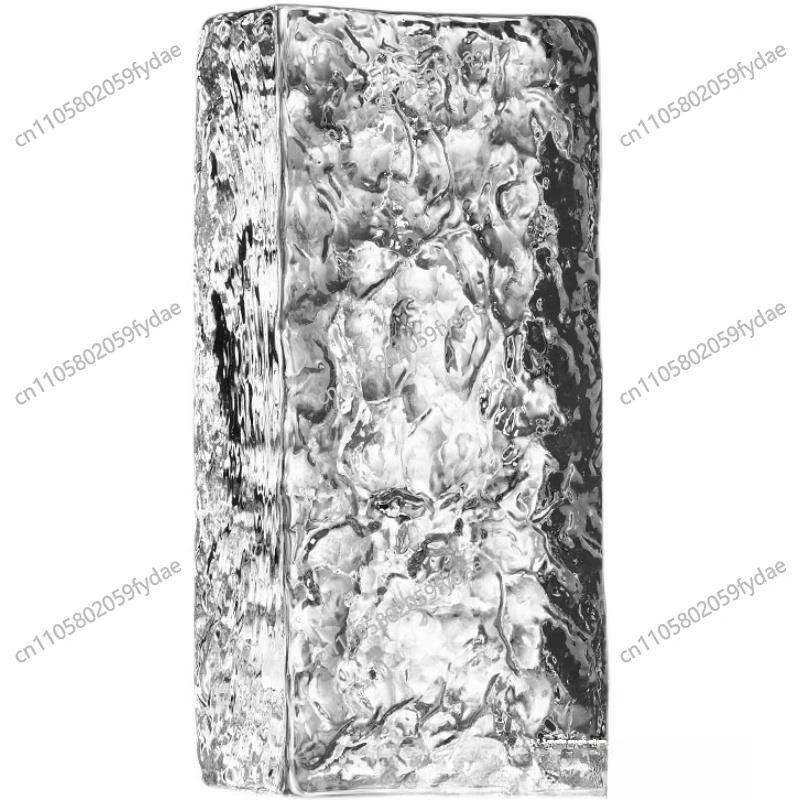 

Двусторонний кристаллический кирпич, прозрачный, квадратный, для ванной комнаты, цветной, с узором под лед, для декора стен