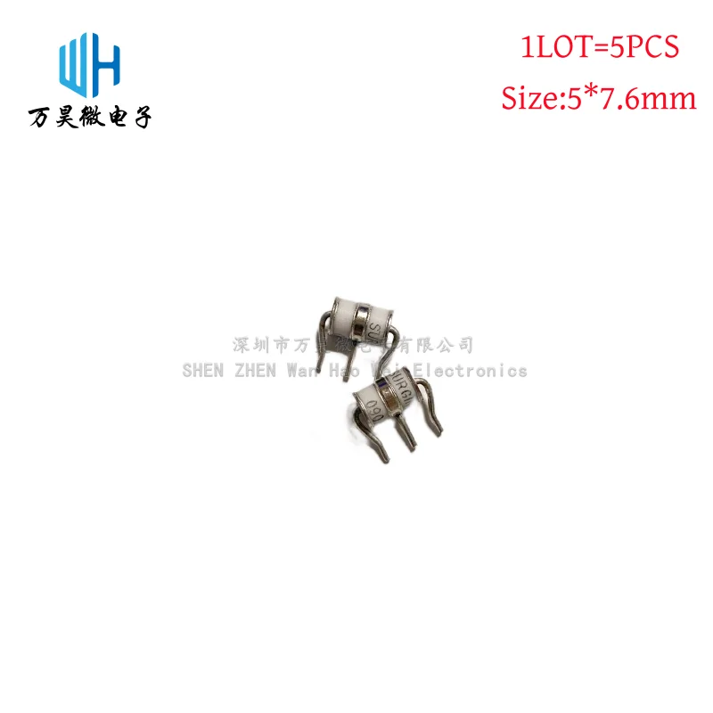 

5PCS/LOT ceramic gas discharge tube 5X7.6mm 5*7.6MM DIP SE93-90/230X EZ3 EB3 3R90V 230V Surge protective Surge Absorber