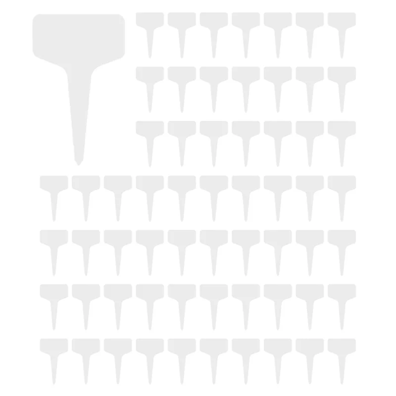 

A23P 200Pcs Plastic Plant T-Type Tags Markers Nursery Garden Decoration Tags For Plants Garden Decor Gardening Label