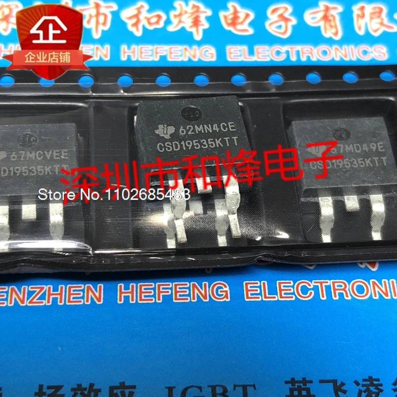 (5PCS/LOT) CSD19535KTT  TO-263 100V 200A