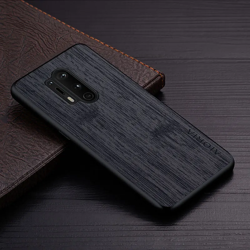 Pokrowiec na Oneplus 8T 8 Pro 5G funda bambusowy wzór drewna skórzany pokrowiec na telefon luksusowy pokrowiec na Oneplus 8 pro Case capa