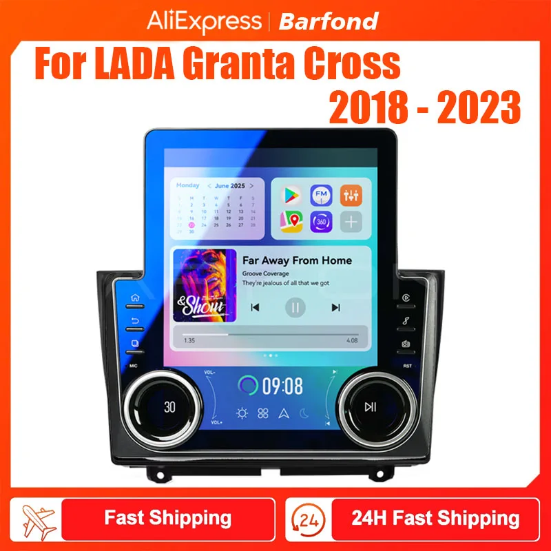 Car Radio Android 13 Carplay For LADA Granta Cross 2018 - 2023 Multimedia Player Stereo Autoradio GPS Navigation 4G DSP