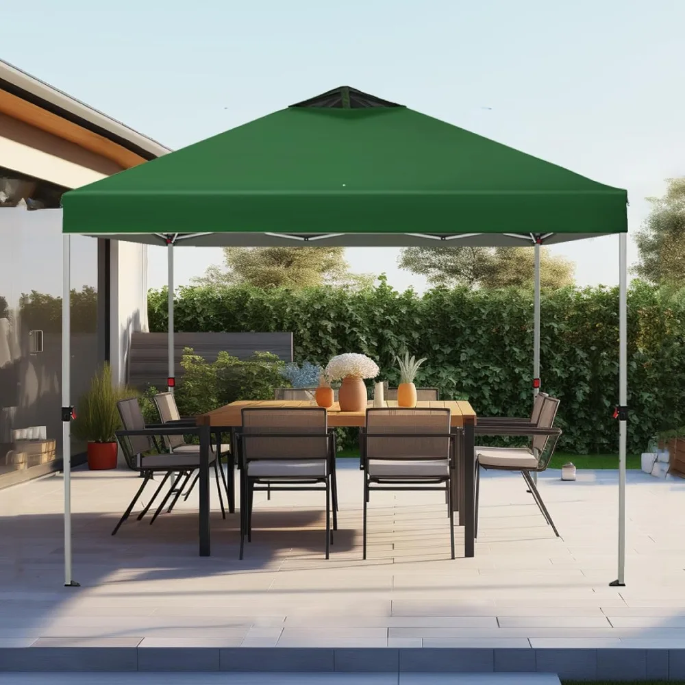 خيمة خارجية بمظلة منبثقة مقاس 10 × 10 للفناء مع حقيبة، مظلات سهلة الظهر، خيام مناسبات شديدة التحمل للفناء الخلفي والمقعد #2