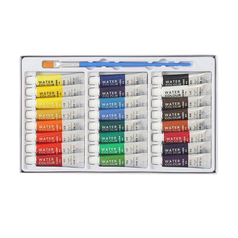 Набор акварельных красок M&G для студентов, художников, инструменты для рисования, тюбики, 12 цветов, 24 цвета, профессиональные моющиеся