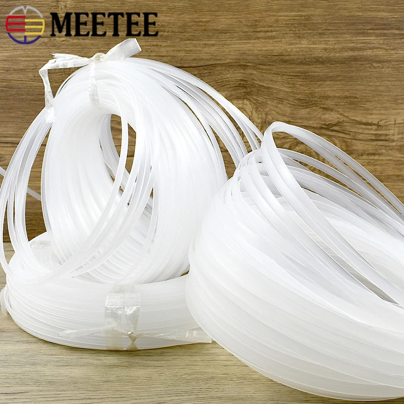 Textile Sewing Support - ริบบิ้นพลาสติกใสสำหรับเย็บผ้า ขนาด 10/20 เมตร กว้าง 4-12