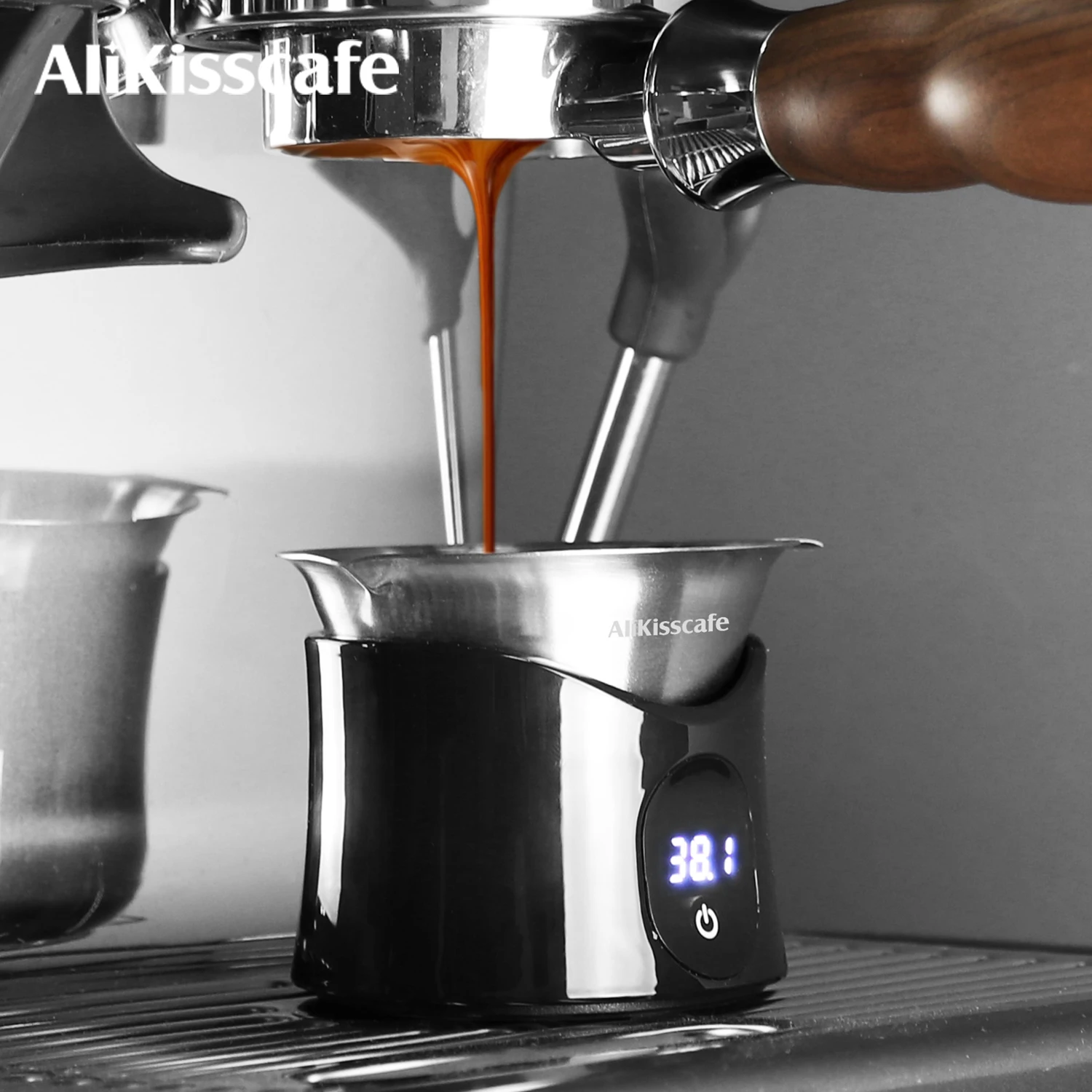 AliKisscafe Coffee Scale Digital Display Dosing Cup Precise Scales Weighing Measuring Cup Kitchen Barista Espresso Accessories