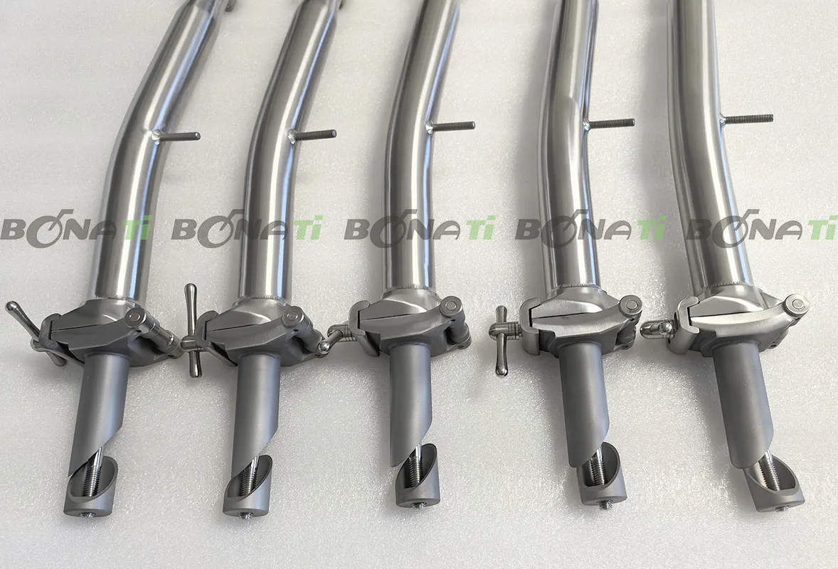 Ultra Strong Titanium Folding Bike Handlebar, New S Head Stem,
