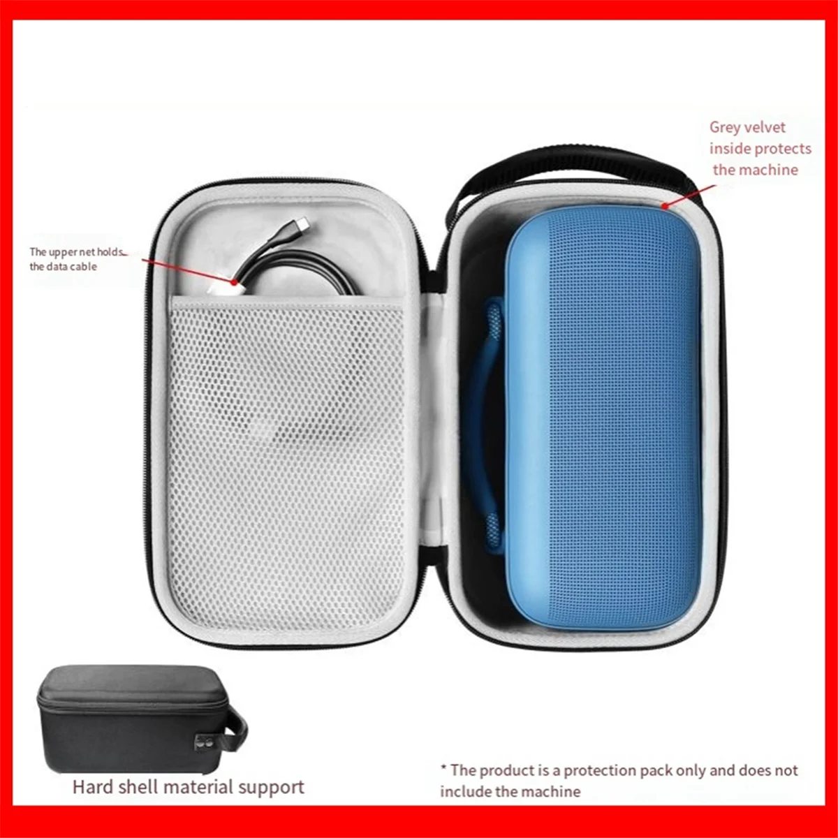 Durable Hard Case Storage Bag for Bose Soundlink Max Wireless Speaker