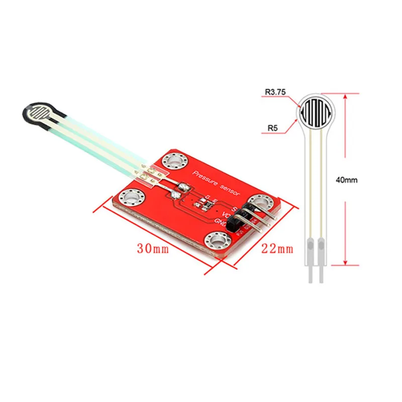 1/2/5/10/30Pcs Resistive Thin Film Pressure Sensor Module Suitable For The Development Of arduino Raspberry Pie Microbit