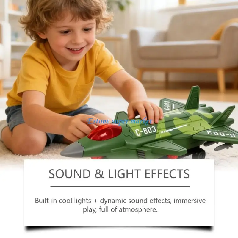 090B Fun Lifting Aircraft Toy With Rotating Realistic Sound Light Effects For Child