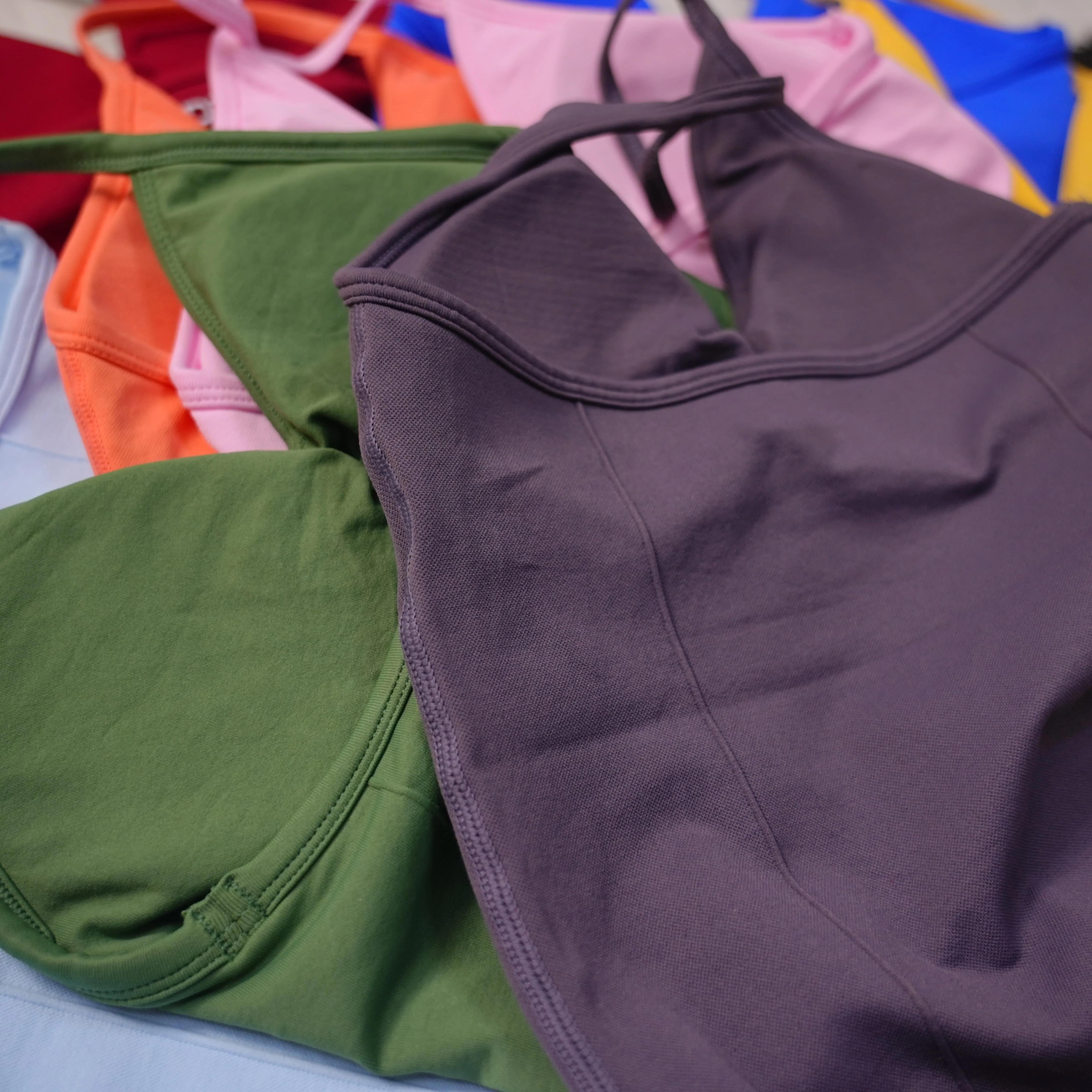 DF اليوغا تأثير Strappy الصدرية رياضة الجري حبال الملابس الداخلية Ipmact الحمالات ممارسة سلس الصدرية العجن ممارسة اليوغا الرياضة #3