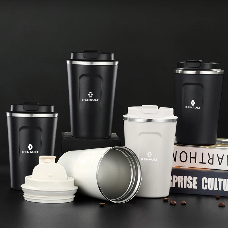 سيارة فنجان القهوة السفر كوب حراري زجاجة ماء لرينو كليو كادجار ميجان اسبيس QM6 كابتور كوليوس ذات المناظر الطبيعية الخلابة زو اي لاغونا فلوينس