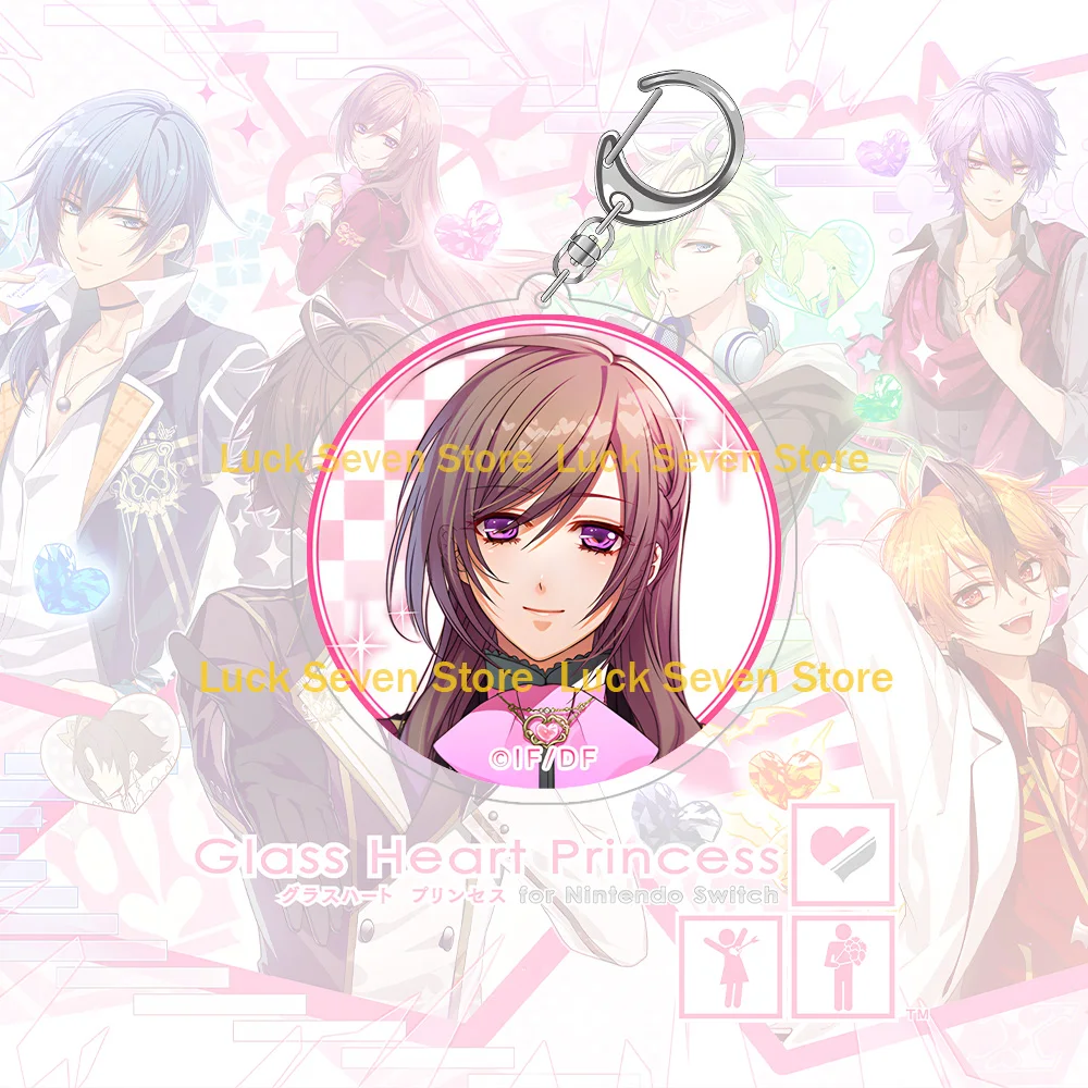 Glass Heart Princess Chiga Sazuki Hoshino Kanata Tenma Asahina Karasuma Yukito Masaki Shinnosuke Stand Acrylic Keychain