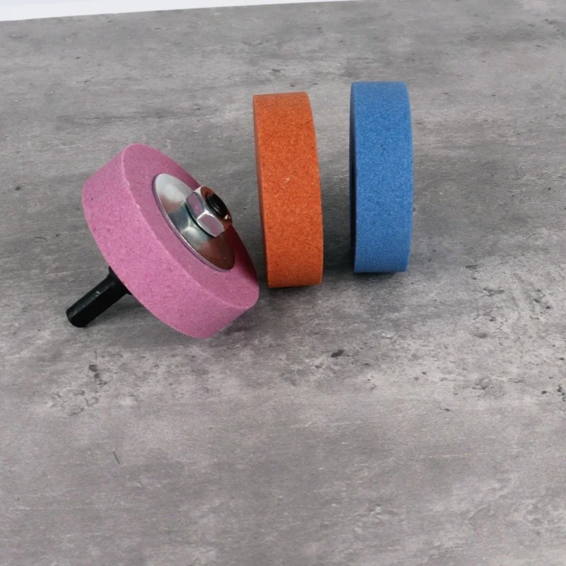 【Ceramic Grinding Set】70Mm Ceramic Grinding Stone, 10mm Center Hole Grinding Wheel, 3inch Connecting Rods, Bench Grinder Drill Bit Grinding Stone