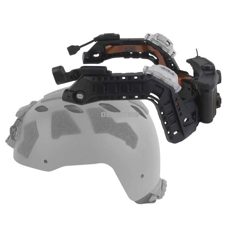 Rieles arco modular táctico para casco con batería y LED IR - Airsoft - imagen 4