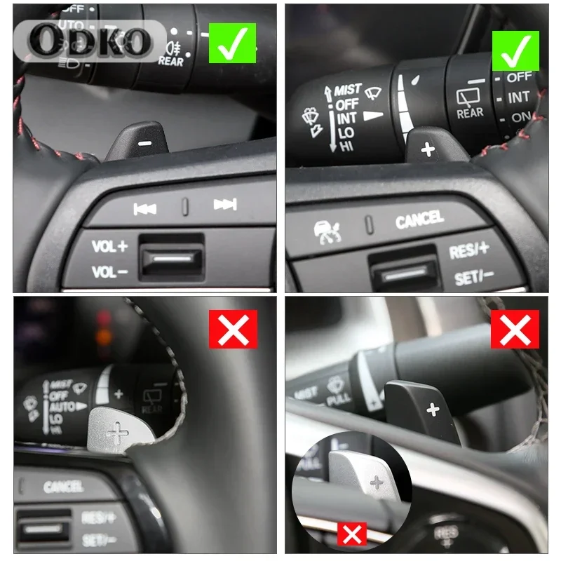 For Honda Car Steering Wheel Shifter Paddle  Honda 2022 Civic 2023 Pilot CR-V Accord Hybrid  DSG Extension Shifting Paddle