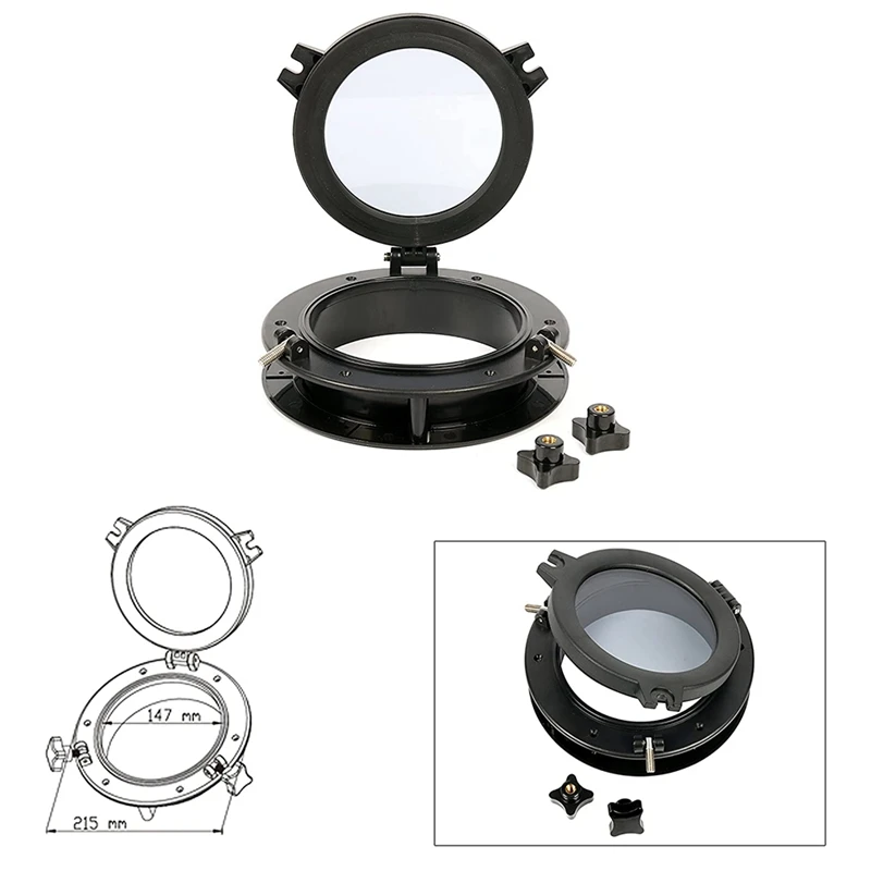 Kapal pesiar Porthole Sunroof, ventilasi RV Yacht, aksesori Yacht jendela dekoratif kedap air