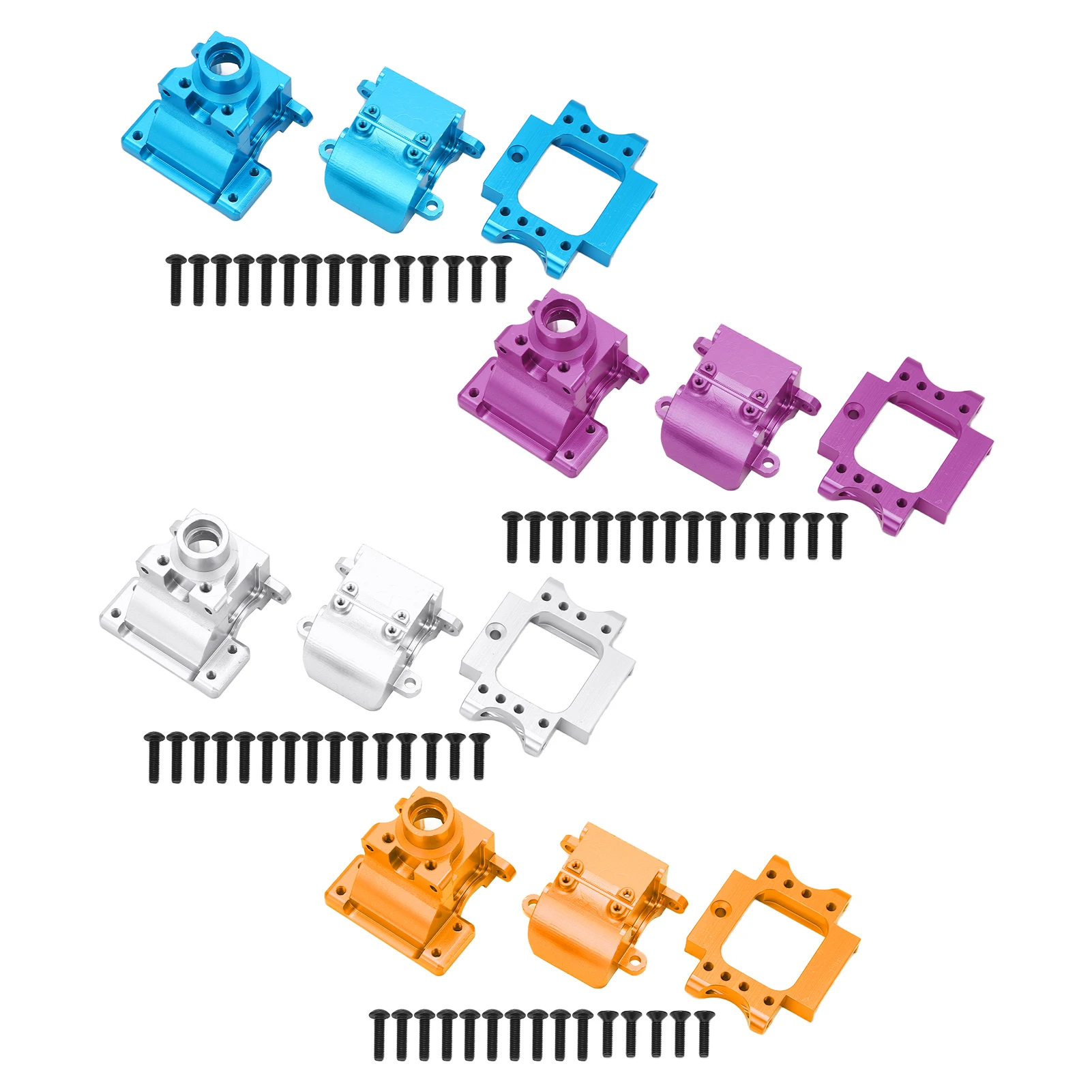 

Коробка передач из алюминиевого сплава, детали для радиоуправления с винтами для HSP 94122 94177 94188 1/10, обновление радиоуправляемого автомобиля