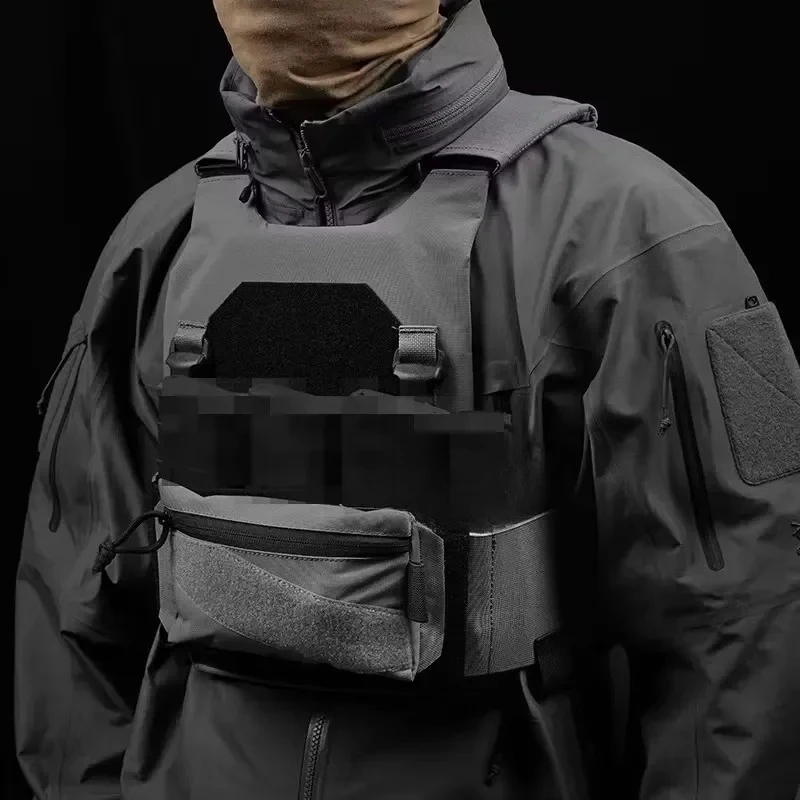 AC-1 Lightweight Plate Carrier Tactical Combat MOLLE Vest With 5.56 Triple Mag Pouch Dual-purpose Extended Magazine Vest