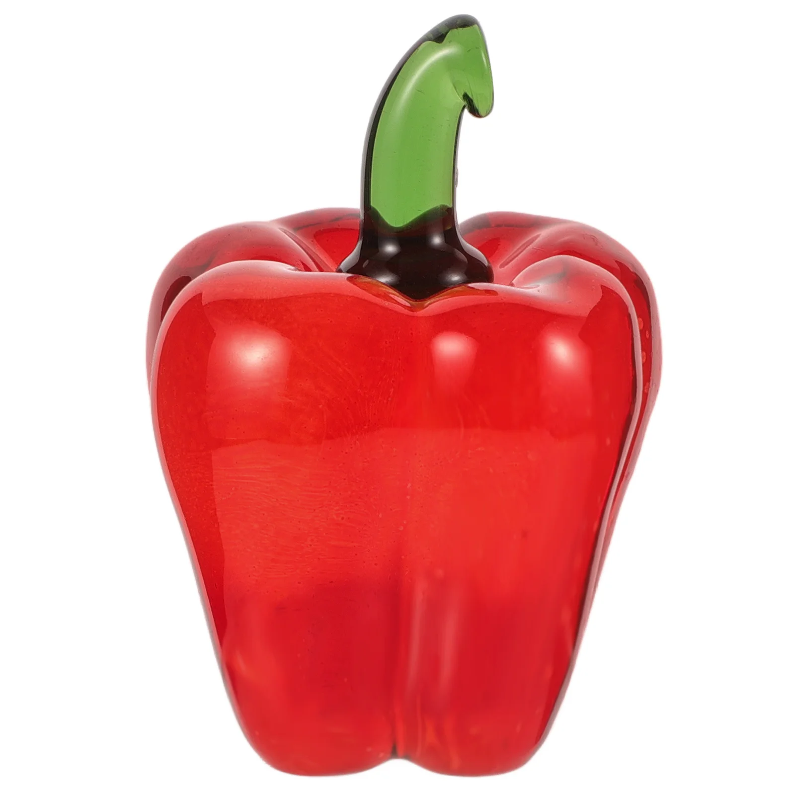 

Crystal Chili Handmade Tabletop Decor For Living Room Bedroom Office Home Bell Pepper Ornament Party Supplies Decorative