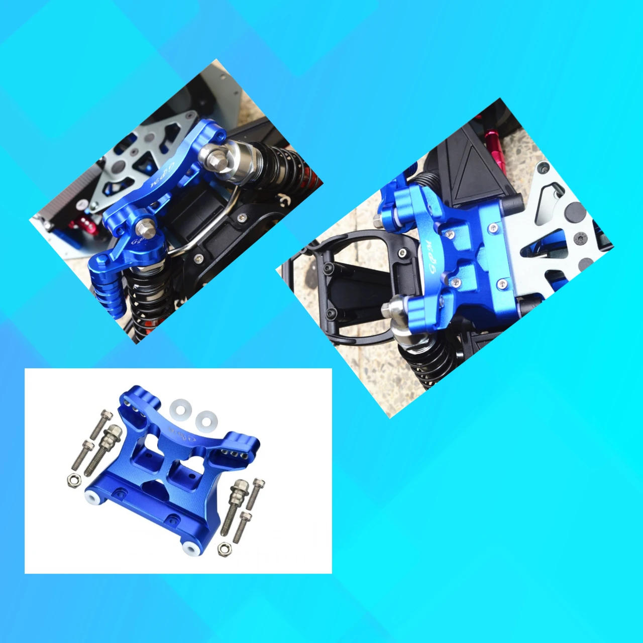 

GPM Aluminum Front Damper Mount For LOSI 1/6 Super Baja Rey 1.0/2.0 LOS254039