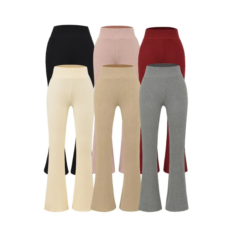 Top con cappuccio a vita alta con cuciture in vita Set da 2 pezzi Abbigliamento quotidiano 2025 Tuta casual da donna autunno Pantaloni svasati slim fit