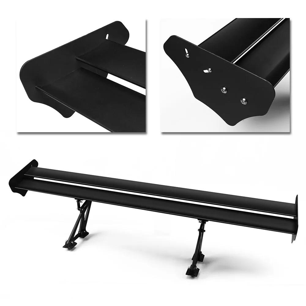 53 \'\'135cm Universal Car GT tylny Spoiler wyścigi skrzydło ze stopu aluminium Doub